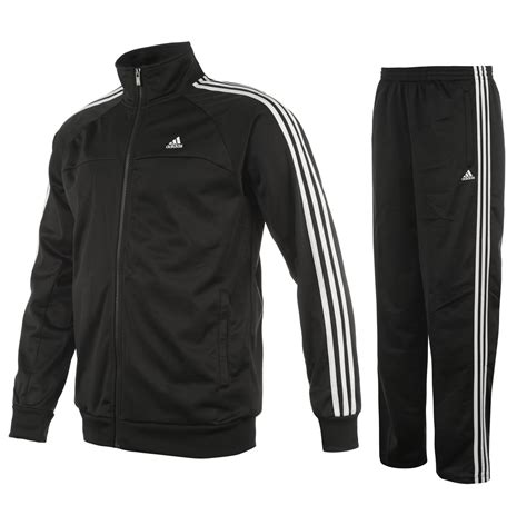 adidas anzug schwarz weissn streifen herren|Basic 3.